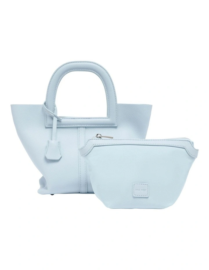 Leo Top Handle Bag in Light Blue image 5