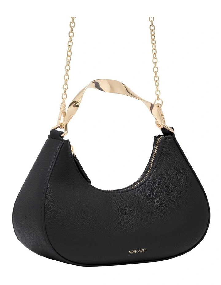 Camille Top Handle Bag in Black image 2