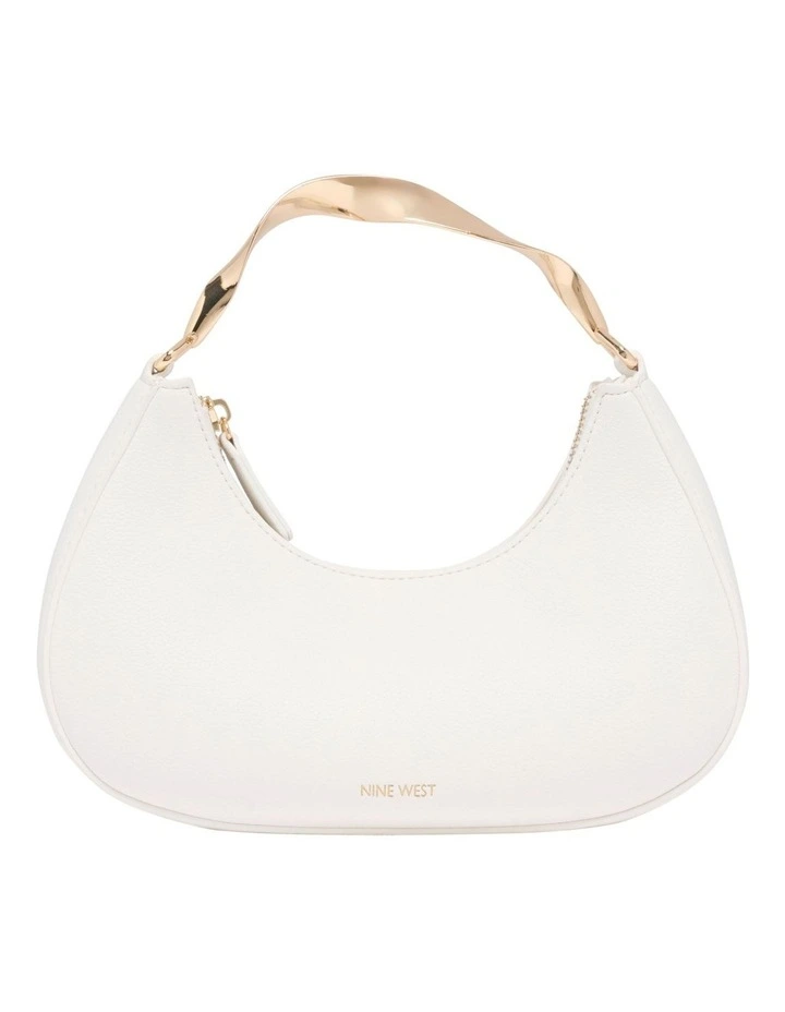 Camille Top Handle Bag in White image 1