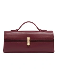 Clea Top Handle Bag in Wine