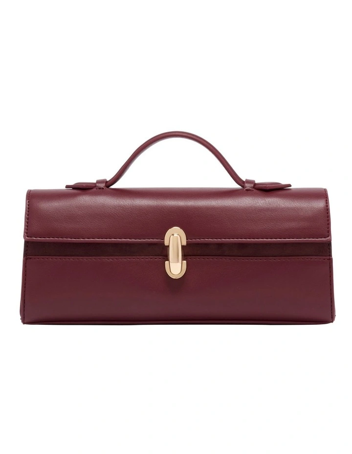 Clea Top Handle Bag in Wine image 1