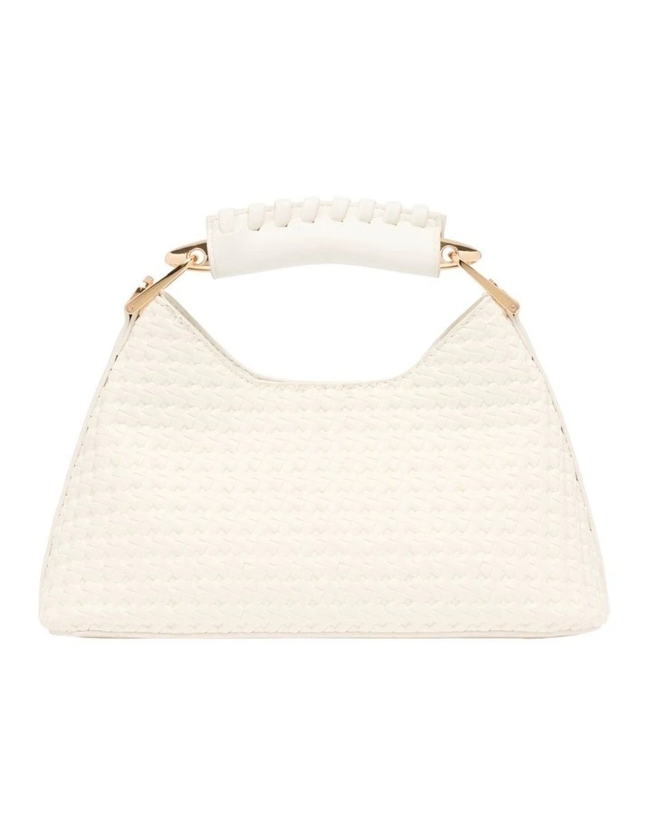 Clover Top Handle Bag in Cream image 1
