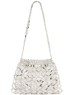 Beaded Bag in Silver