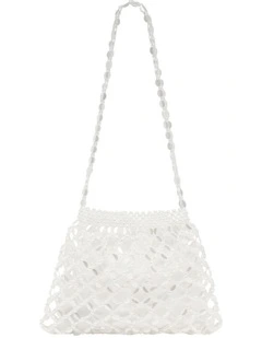 Beaded Bag in White
