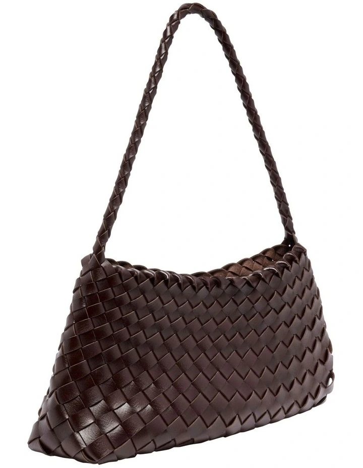 Willow Shoulder Bag in Chocolate image 2