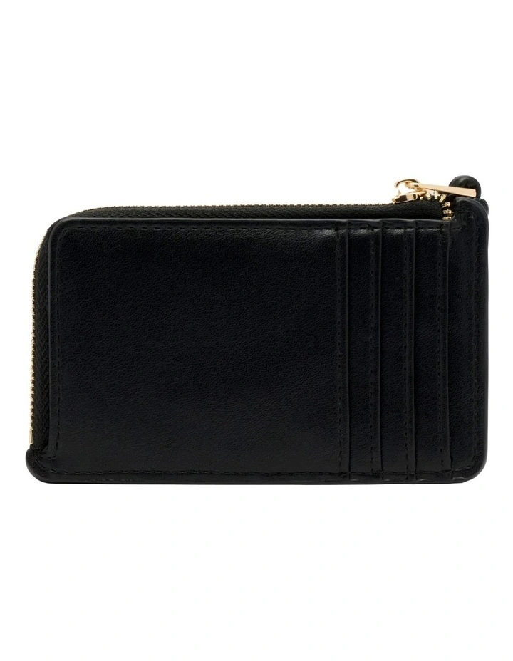 Knotted Card Holder in Black image 3