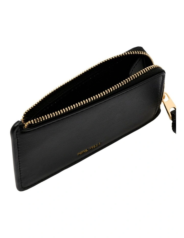 Knotted Card Holder in Black image 4