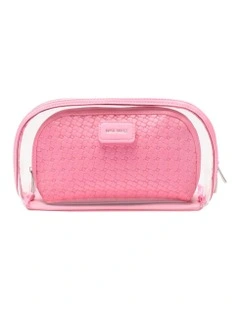 Bloom Cosmetic Bag Set in Pink