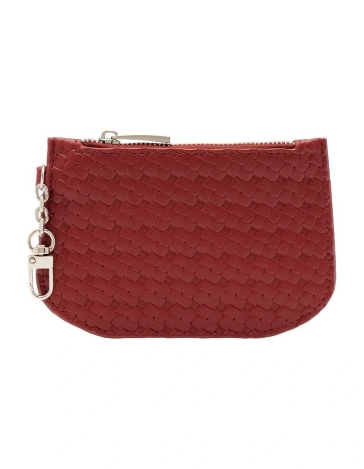 Curved Coin Purse in Wine image 1