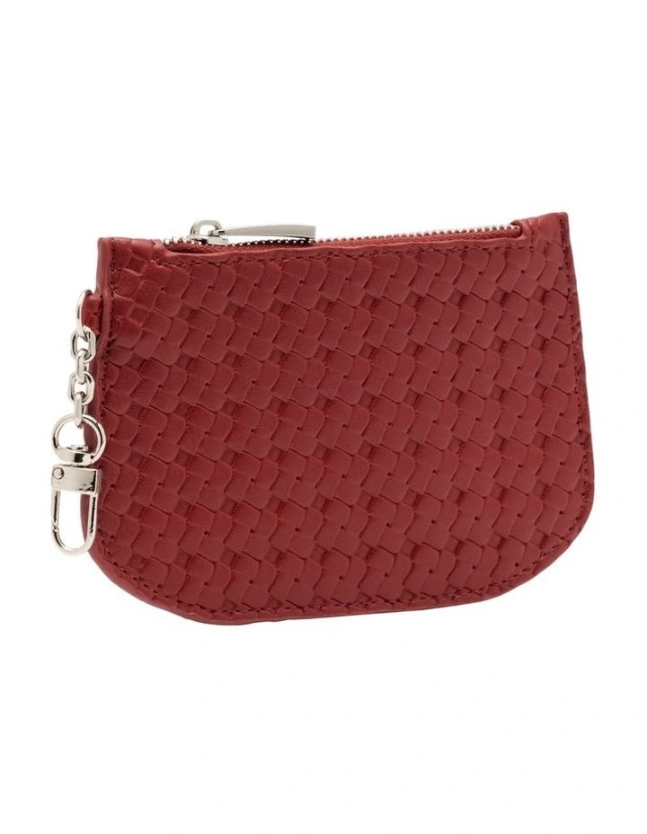 Curved Coin Purse in Wine image 2