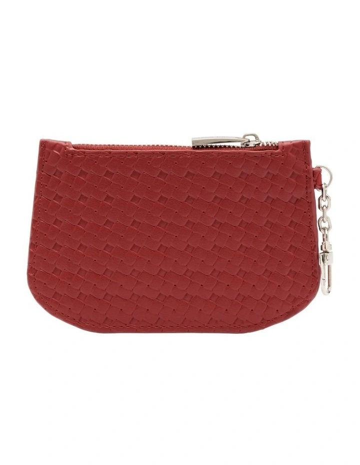 Curved Coin Purse in Wine image 3