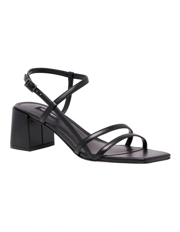 Jinka Heeled Sandal in Black image 2