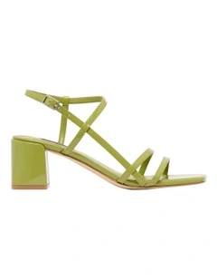 Jinka Heeled Sandal in Light Green