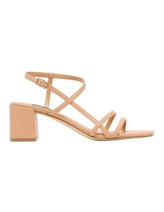 Jinka Heeled Sandal in Light Natural