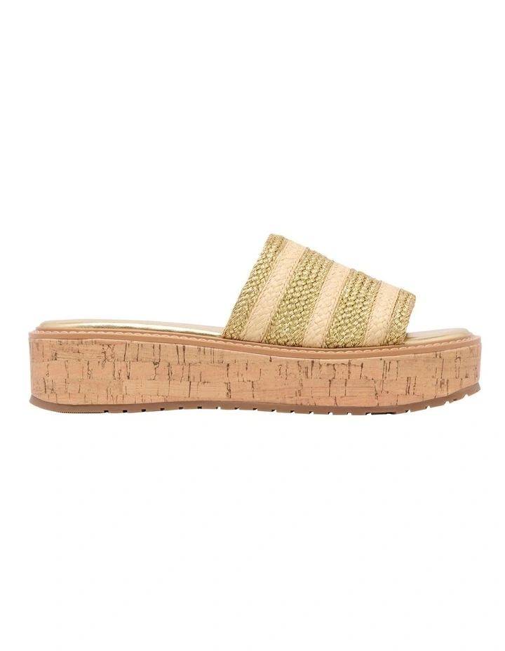 Keller Flatform Sandal in Gold image 1