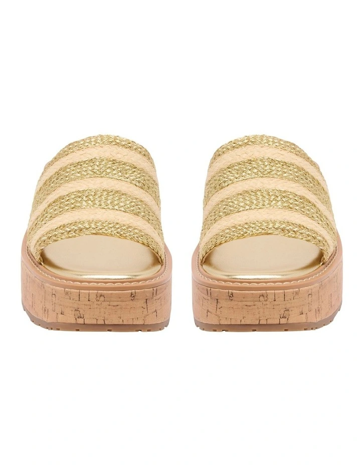 Keller Flatform Sandal in Gold image 3