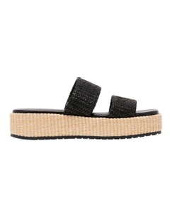 Purt Flatform Sandal in Black