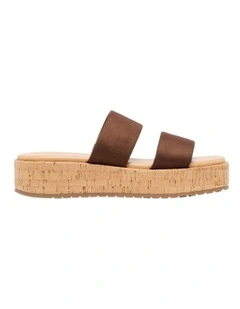 Purt Flatform Sandal in Dark Brown