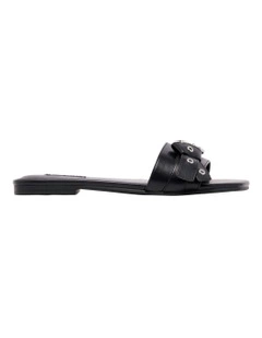 Missj Slip-On Sandal in Black