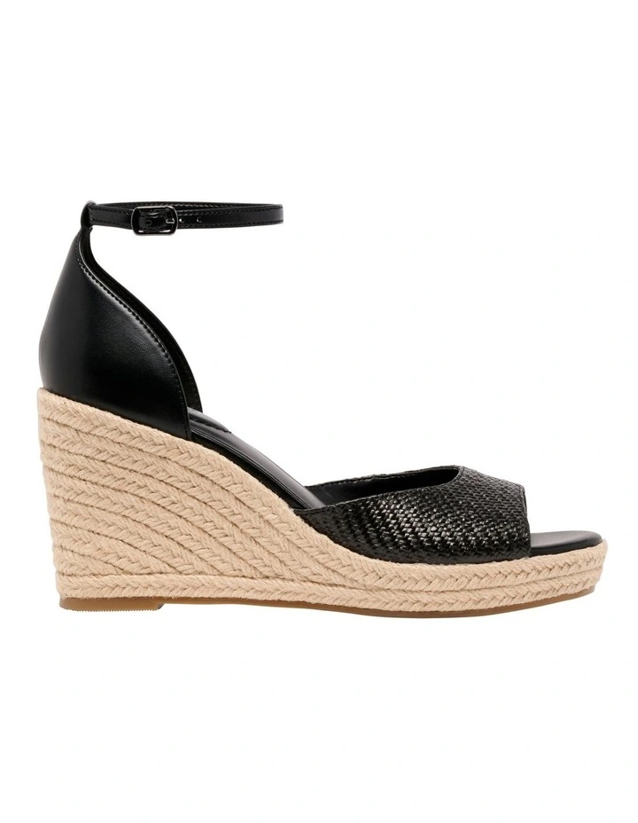 Kiplen Wedge Sandal in Black image 1