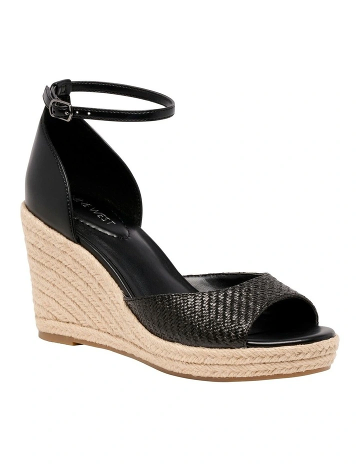 Kiplen Wedge Sandal in Black image 2