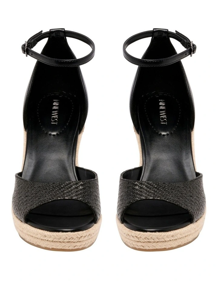 Kiplen Wedge Sandal in Black image 3