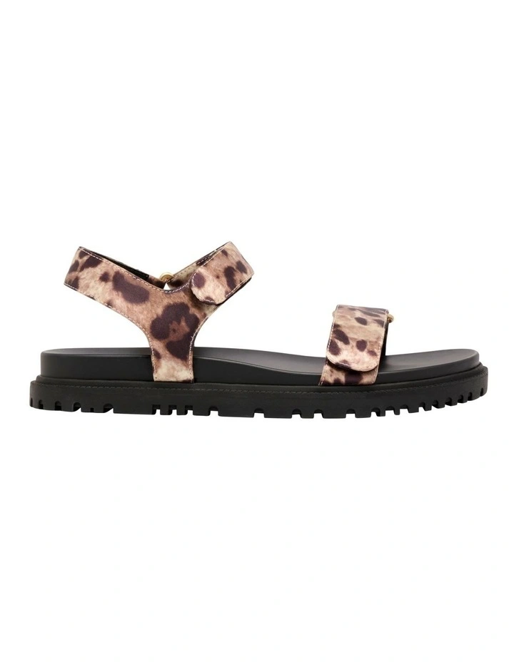 Dinrah Flat Sandal in Leopard image 1