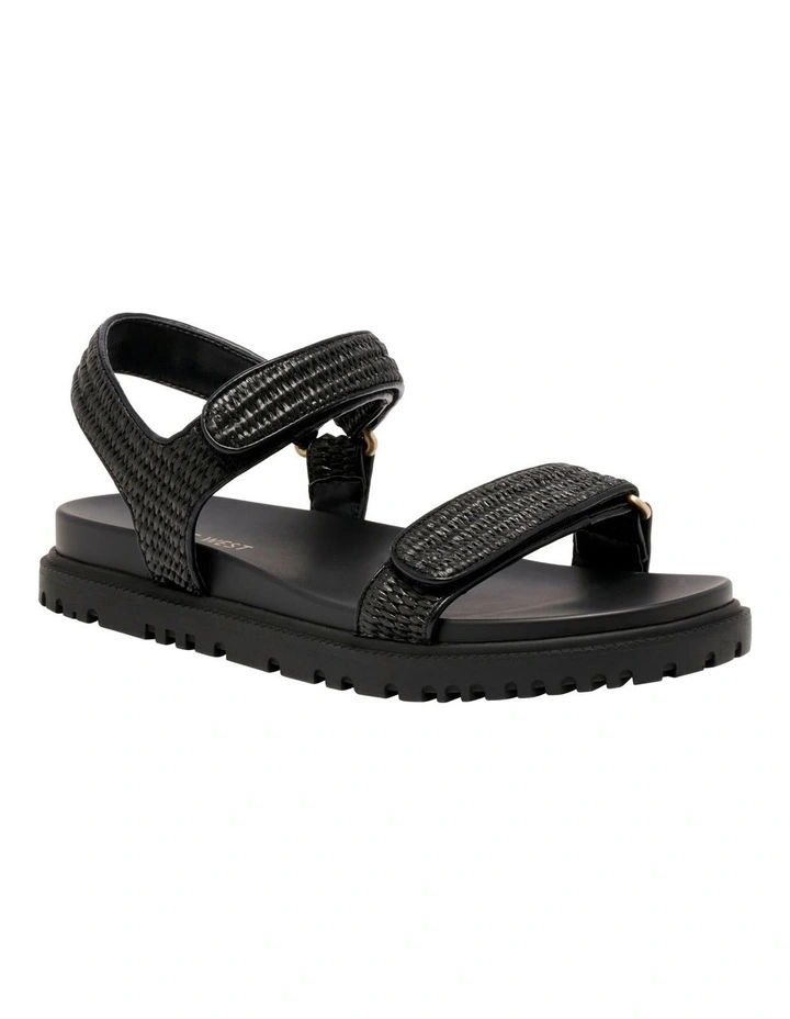 Dinrah Flat Sandal in Black image 2