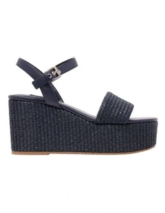Hilmar Wedge Sandal in Dark Blue