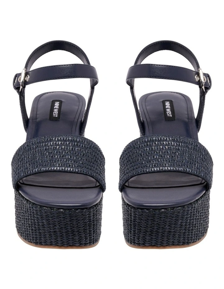 Hilmar Wedge Sandal in Dark Blue image 3