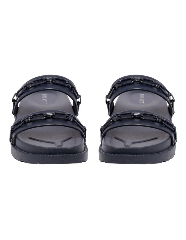 Nunas Flat Sandal in Dark Blue image 3