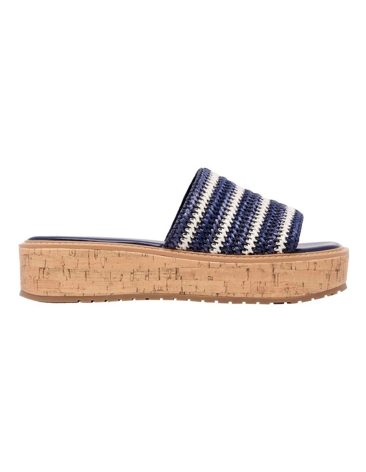 Keller Flatform Sandal in Dark Blue image 1