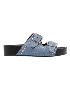 Flinnie Slip-On Sandal in Denim