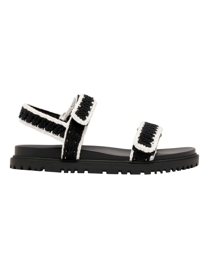 Dinrah Flat Sandal in Black image 1