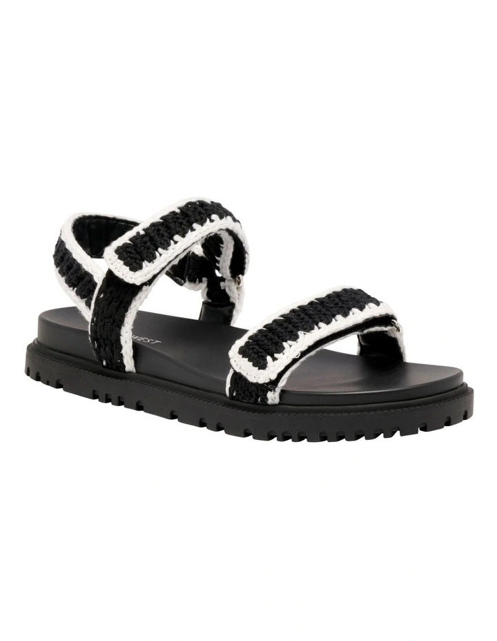 Dinrah Flat Sandal in Black image 2