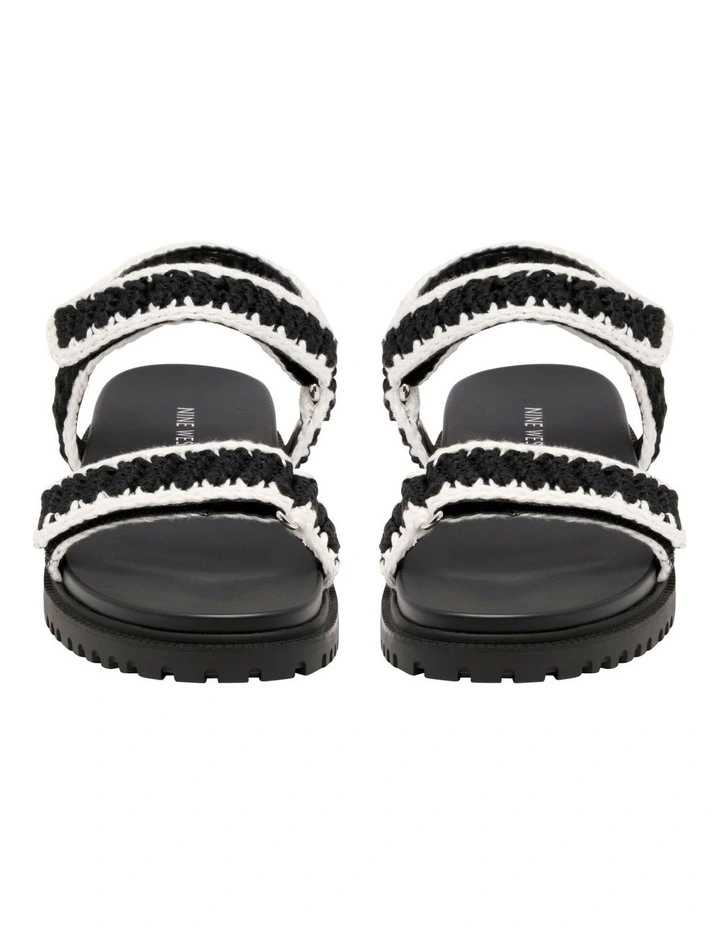 Dinrah Flat Sandal in Black image 3