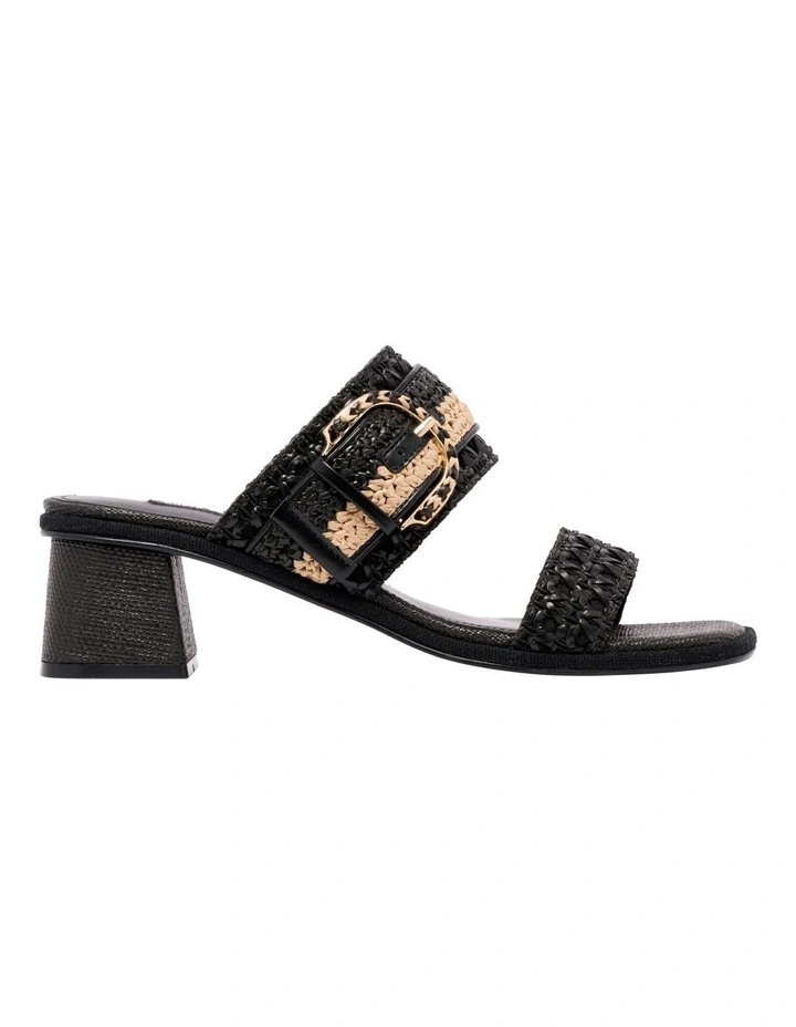 Ebels Heeled Sandal in Black image 1