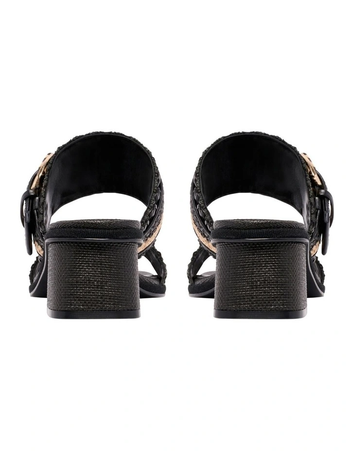 Ebels Heeled Sandal in Black image 4