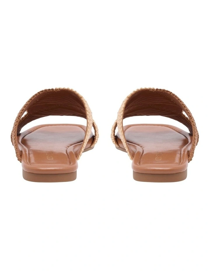 Quara Flat Sandal in Brown image 4