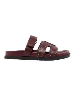 Devas Sandal in Dark Red