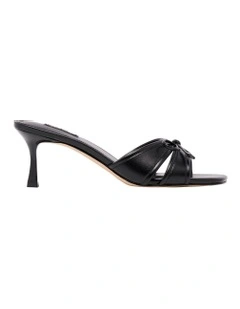 Drana Slip-On Heeled Sandal in Black