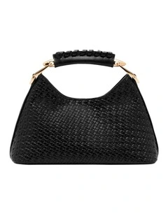 Clover Top Handle Bag in Black