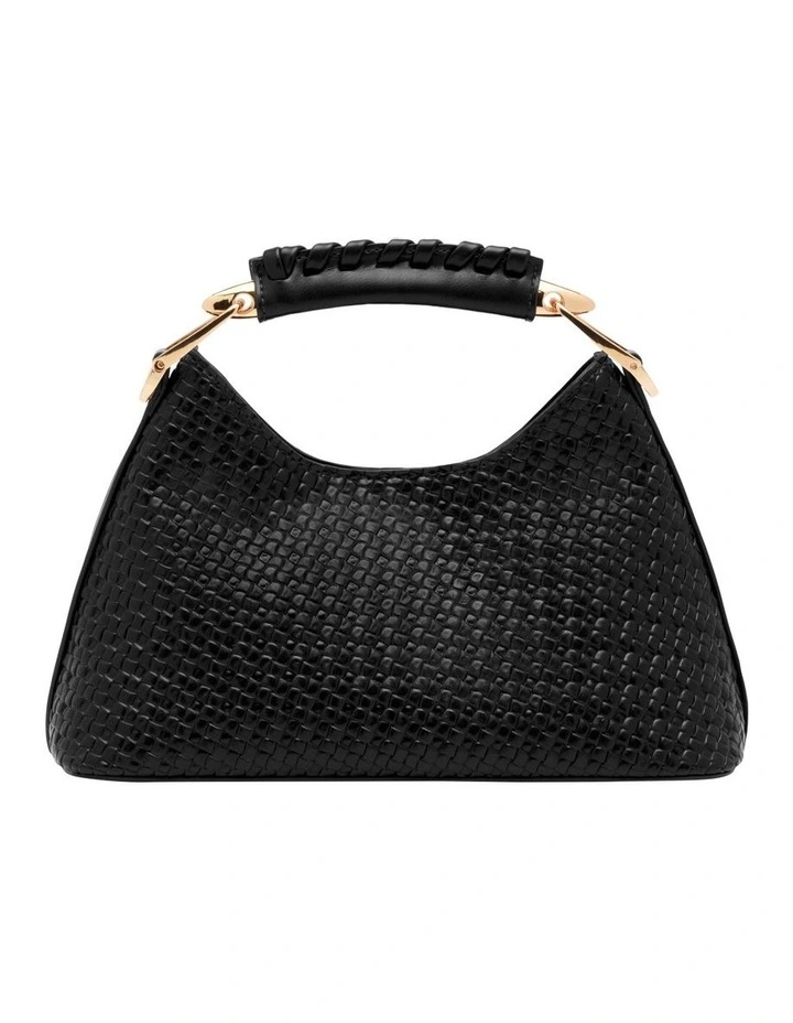 Clover Top Handle Bag in Black image 1