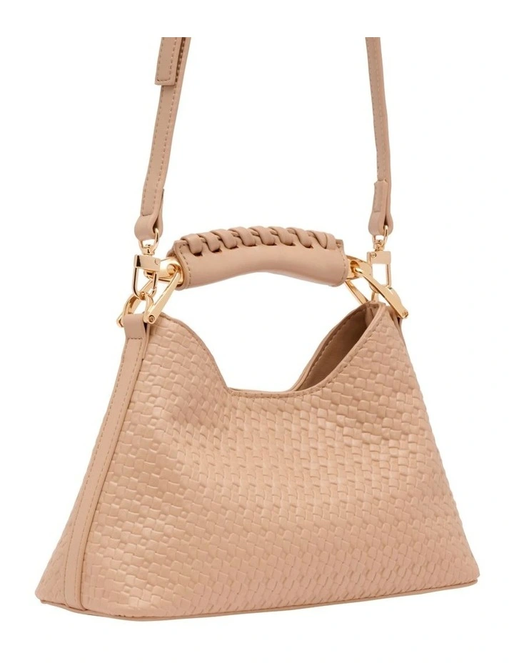 Clover Top Handle Bag in Natural image 2