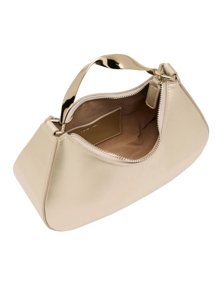 Camille Top Handle Bag in Gold image 4