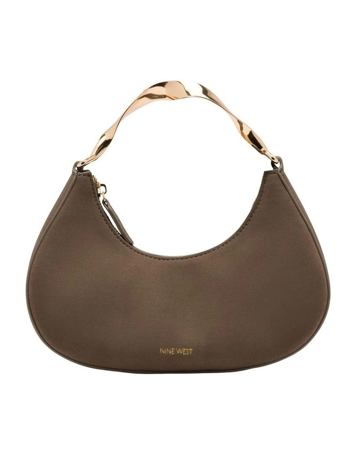Camille Top Handle Bag in Chocolate image 1