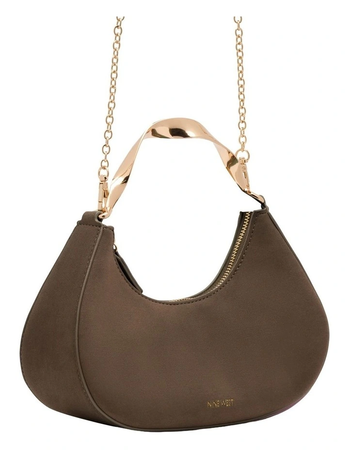 Camille Top Handle Bag in Chocolate image 2