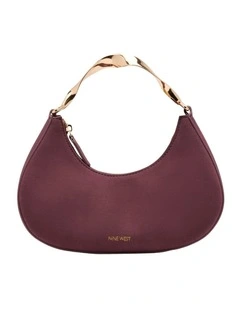Camille Top Handle Bag in Burgundy