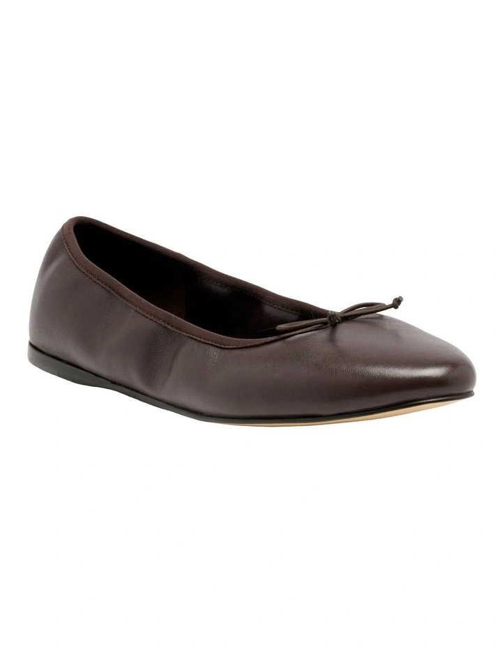 Alimur Ballet Flat in Brown image 2