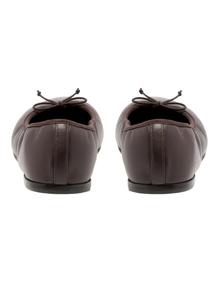 Alimur Ballet Flat in Brown image 3